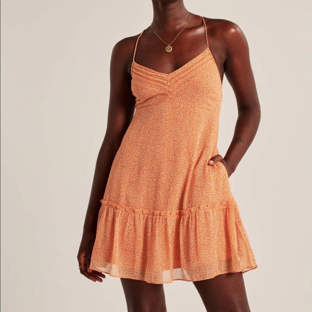 Abercrombie & Fitch Orange Cami Dress